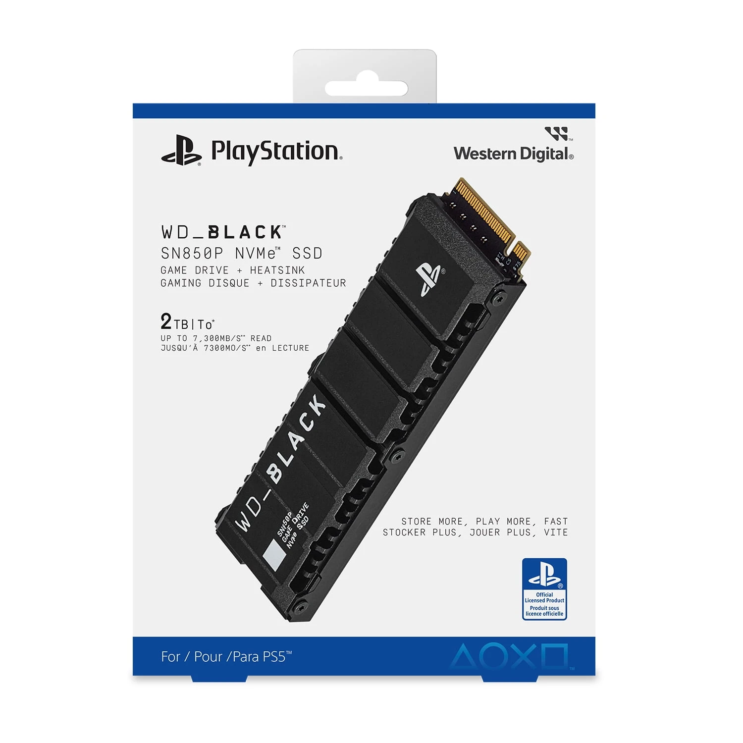 WD_BLACK 2TB SN850 NVME SSD FOR PS5 CONSOLES SOLID STATE DRIVE WITH HEATSINK